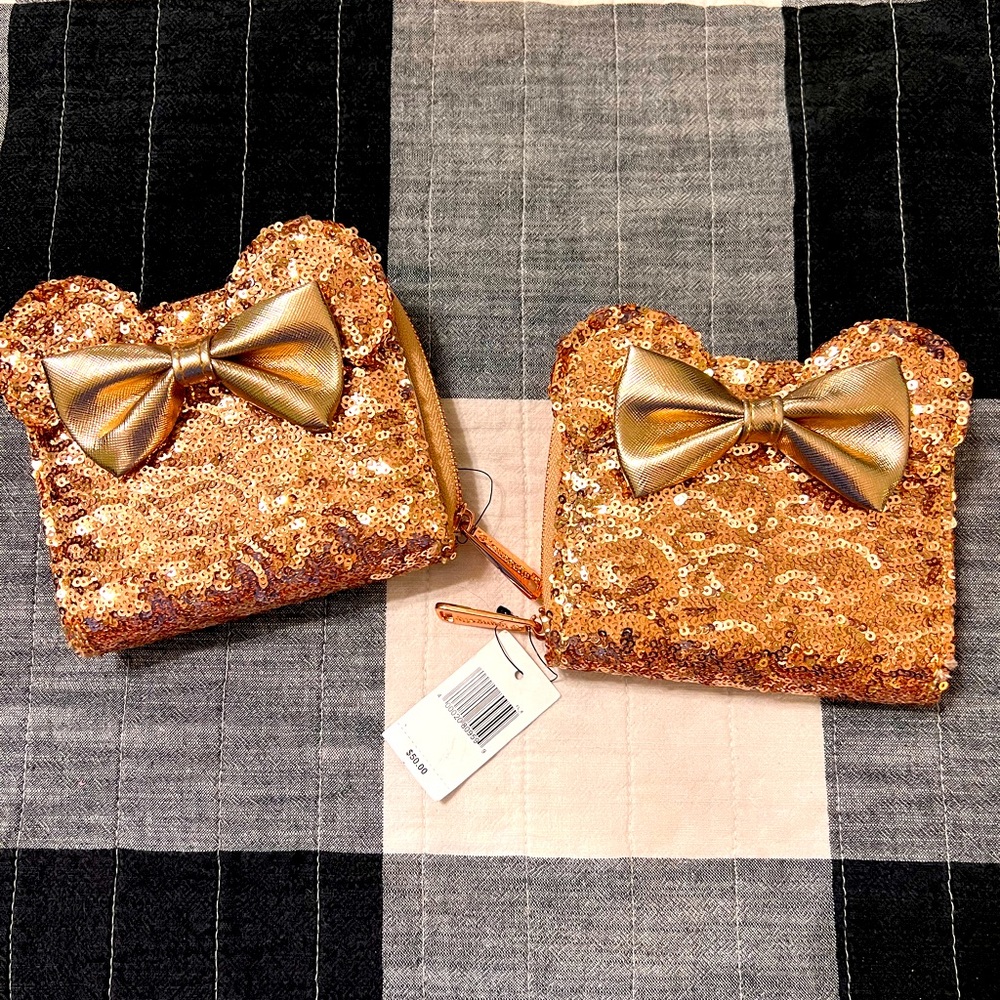 Disney Loungefly Rose Gold Wallet